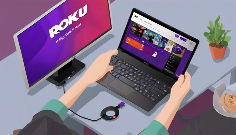 connecting roku stick to laptop